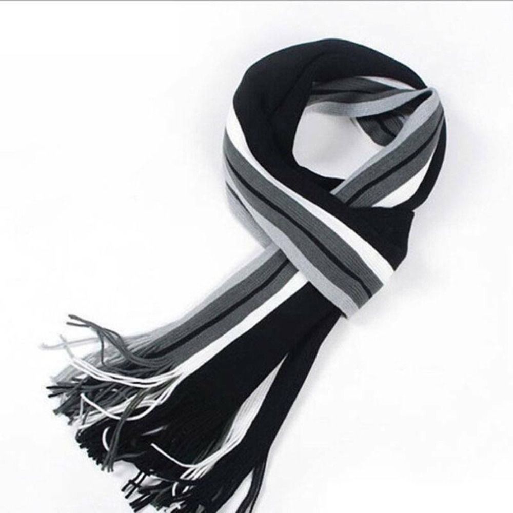 Cachemire hommes rayé écharpe  - Muffler Men Wool avis et prix