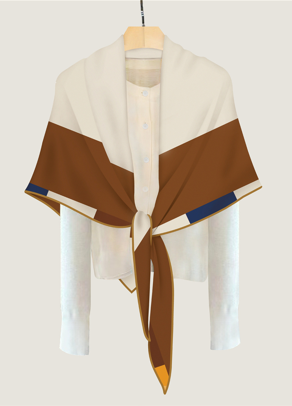 Triangle cachemire Foulard en  - Pashmina Wrap Large avis et prix