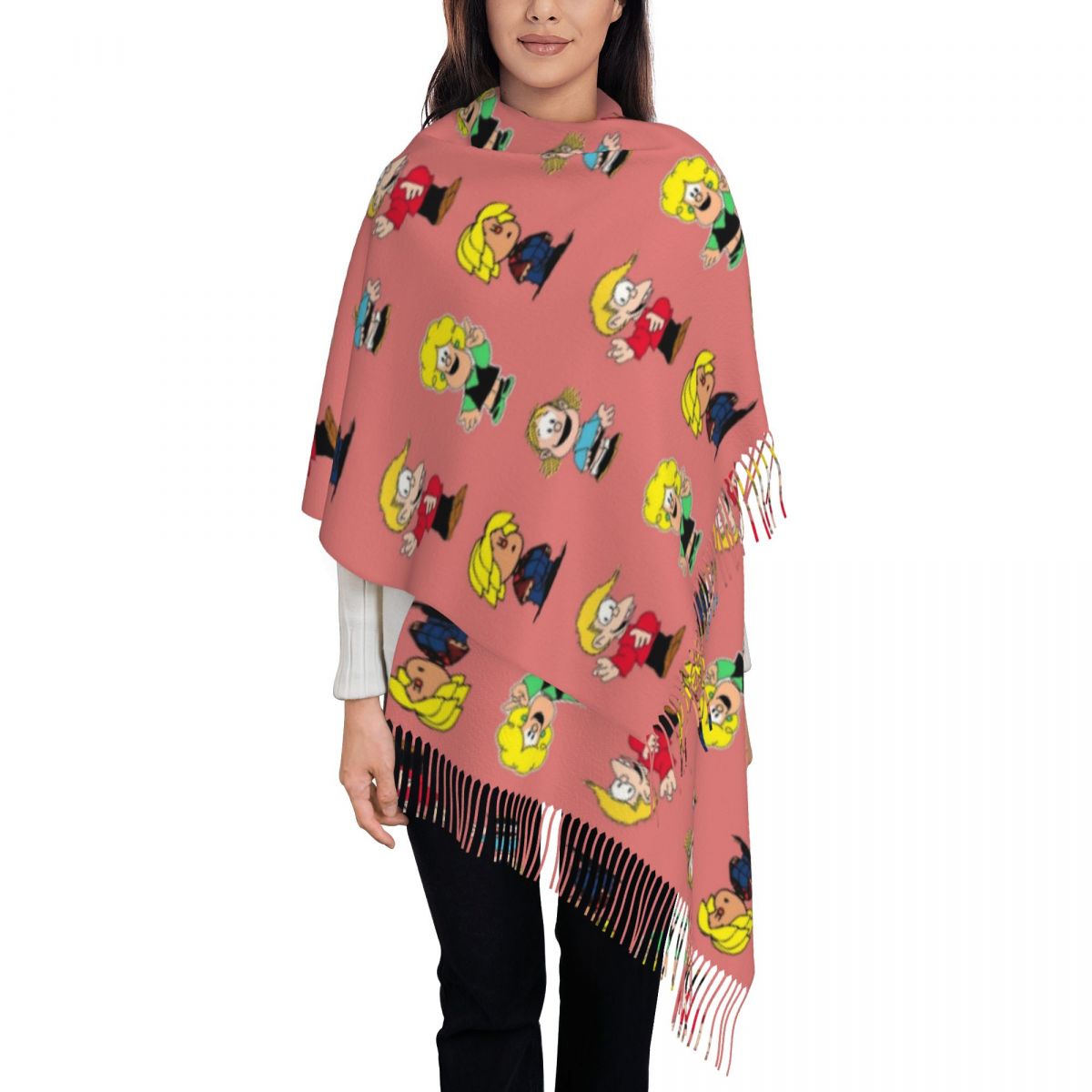 Écharpe à pampilles pour femme - Pashmina Wrap Large avis et prix