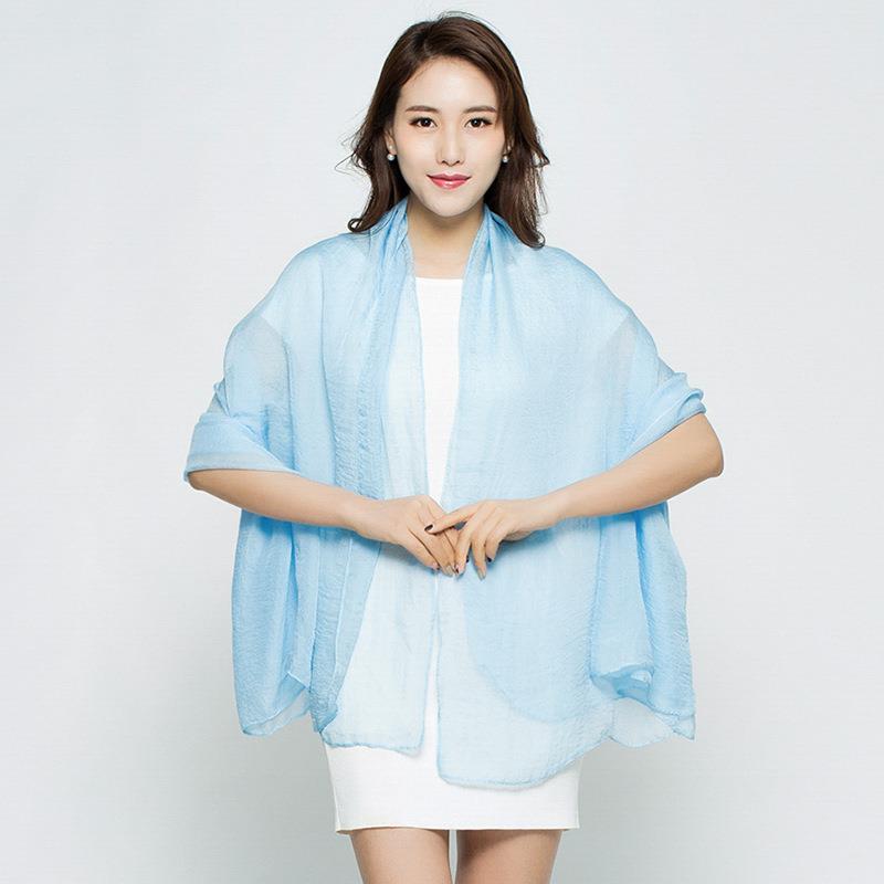 Longue écharpe d'été écharpe d - Silk Neck Scarf avis et prix